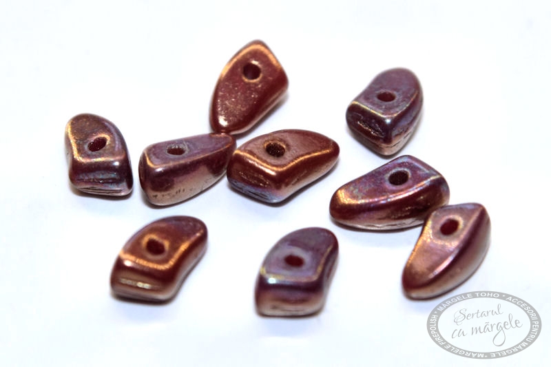 Margele Prong Opaque Red - Picasso Margele Prong Opaque Red Picasso