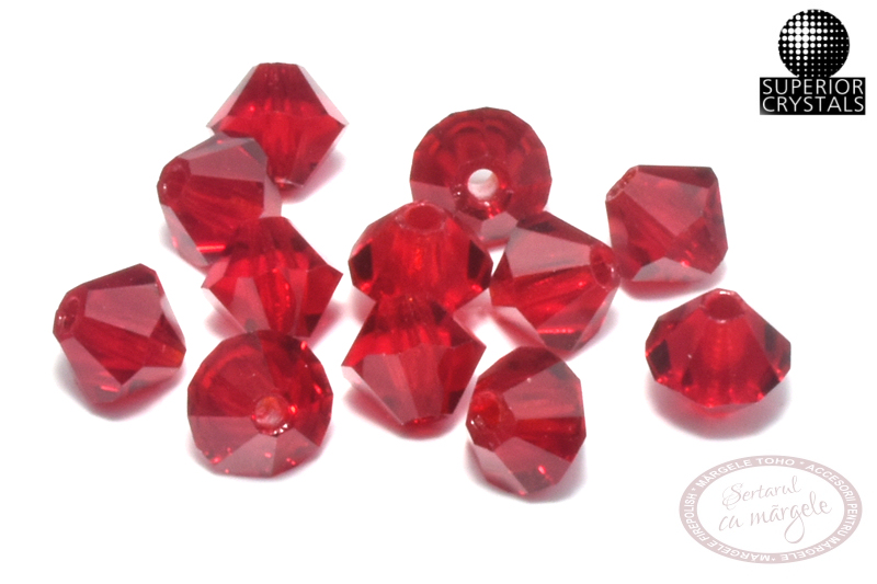 Bicon 4mm, Siam Ruby 080 Bicon 4mm Siam Ruby 080