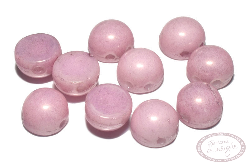 Margele Cabochon 6mm Chalk Lilac Luster