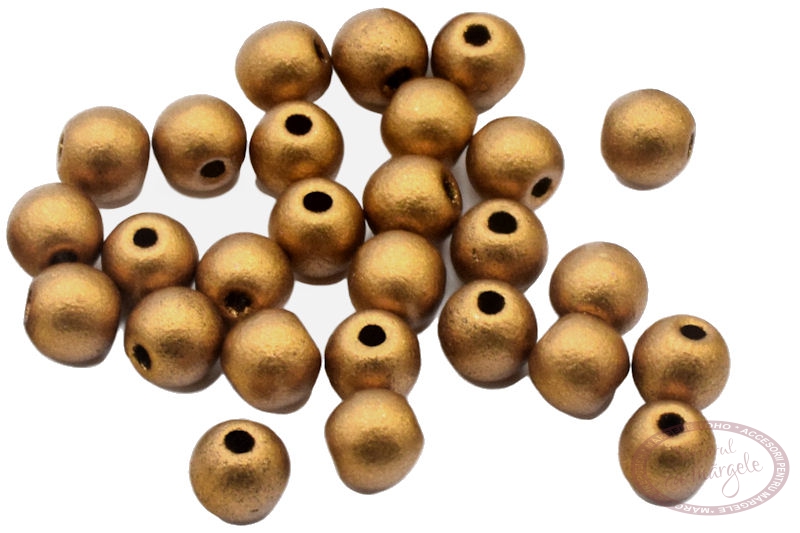 Margele presate 3mm Brass Gold
