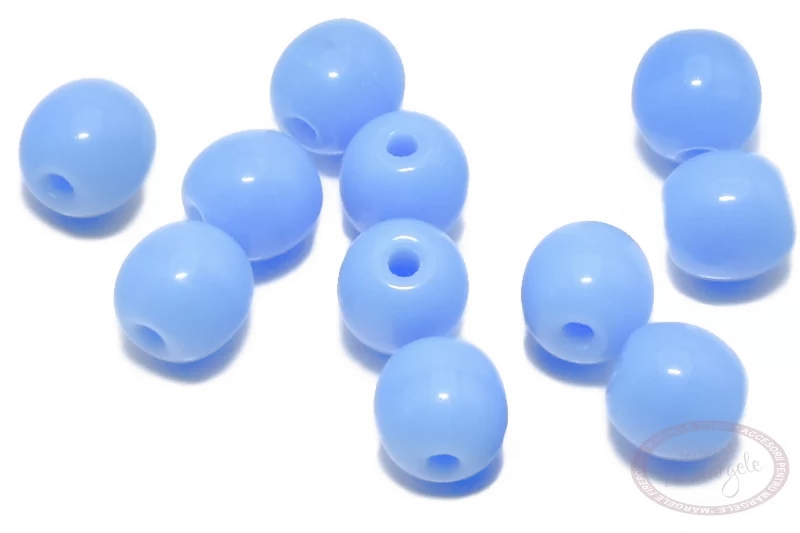 Margele presate rotunde 4mm Opaque Lt. Blue Margele presate rotunde 4mm Opaque Lt. Blue