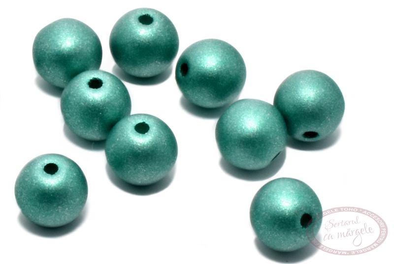 Margele presate 4mm Pastel Emerald
