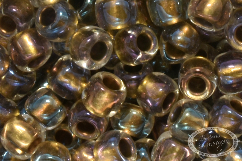 Margele TOHO 6 Inside Color Crystal Gold Lined