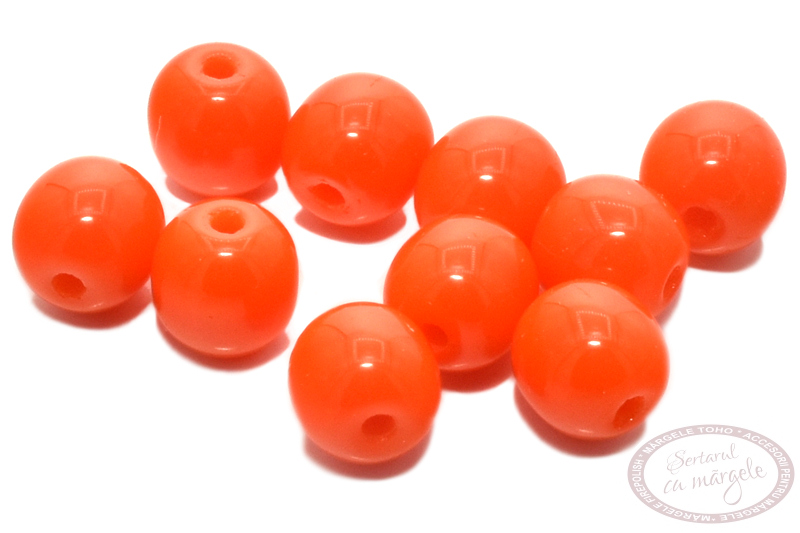 Margele presate rotunde 4mm Opaque Orange 93140 Margele presate rotunde 4mm Opaque Orange 93140