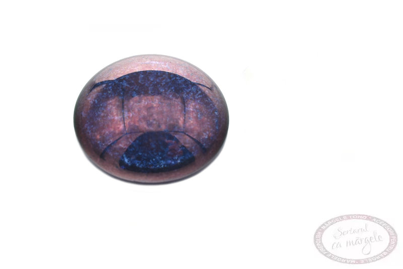 CB-20-15726CR CABOCHON Rotund 20mm Crystal-Luster-Transparent Amethyst CB 20 15726CR CABOCHON Rotund 20mm Crystal Luster Transparent Amethyst