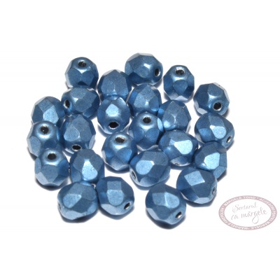 Margele Fire Polish 4mm : ColorTrends: Saturated Metallic Little Boy Blue, 60 buc